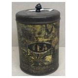 Vintage tin tea can