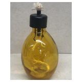 Amber glass bottle