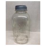 Large ball mason jar with zinc lid