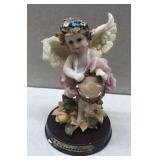 Drummer angel figurine