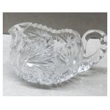 Crystal glass creamer