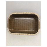 Pyrex dish with holder