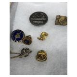 1957 mason coin, lions club pen, AAA pen