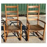 (2) Ladder Back Rockers, matching