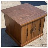 End table w/ 2 doors