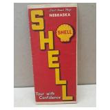 1936 Shell Road Map Nebraska