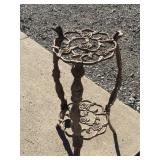 Flower cast iron stand