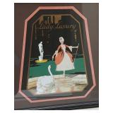 Framed Advertising Lady Luxury Lynas Perfumer