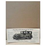 CA. 1928 Nash Advertising Blotter
