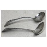 (2) Sterling soup spoons