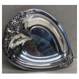 International silver company heart shaped tray