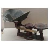 1800s Iron Howe Scales With Original Paint