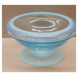 Fry Glass Opalescent Footed Bowl