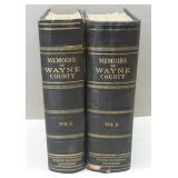 2 Volume 1912 Memoirs Of Wayne County Books