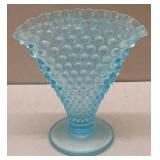 Blue Honail Fan Vase