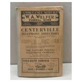 Centerville Indiana 1947 Telephone Directory