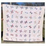 Early Handstitched Quilt Stars (Some Popped)