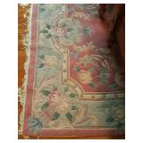 Chinese Dusty Rose Colored Area Rug 5x7