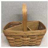 1992 longaberger  basket with protector and