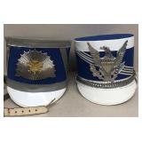 Vintage band uniform hats
