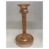Carnival glass candlestick
