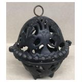 Cast iron incense burner