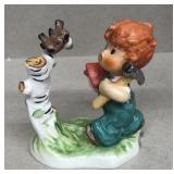Hummel figurine boy with birdhouse and birds