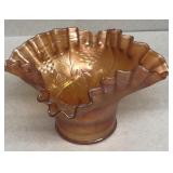 Carnival glass vase does have cracks