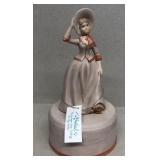 Handmade Charlene musical figurine plays