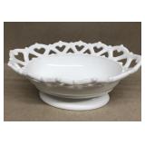 Milk glass dish