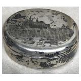 Pillbox w/hallmark, ..Silver?