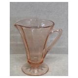 Pink depression pitcher