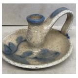 Shadow lawn pottery candle holder