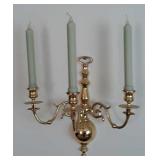 Pair Of Brass Candle Sconces