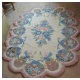 Older Scallop Edged Hook Rug