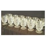 (12) Fostoria American Footed Juices