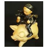 Goebel Boy With A Ladder Riding A Hog