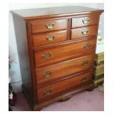 Nice 5 Drawer Cherry Chest Of Drawers (Empire