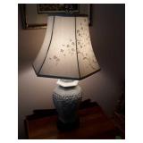 Pair Of Oriental Table Lamps Made Of Porcelain