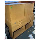 Mid-Century Modern Blonde Drawers And Doors For