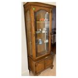 Jasper Cabinet CO. Maple Curio Cabinet With