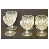 Fostoria American Sherbets 4 Short/ 2 Tall