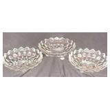 (3) Fostoria American Ftd Bowls (Small)