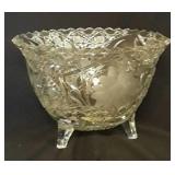 Large Jenkins Cut Footed Bowl