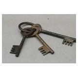 Contemporary Brass Skeleton Keys
