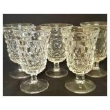 (10) Fostoria American Footed Tumblers