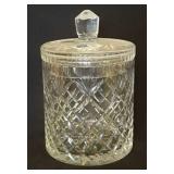Lead Crystal Biscuit Jar