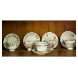 (5) Bone China Cups/Saucers