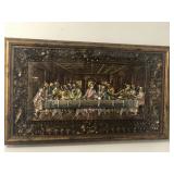 The Lord supper embossed wall hanging