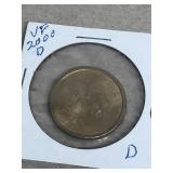 2000 D Sacajawea dollar coin